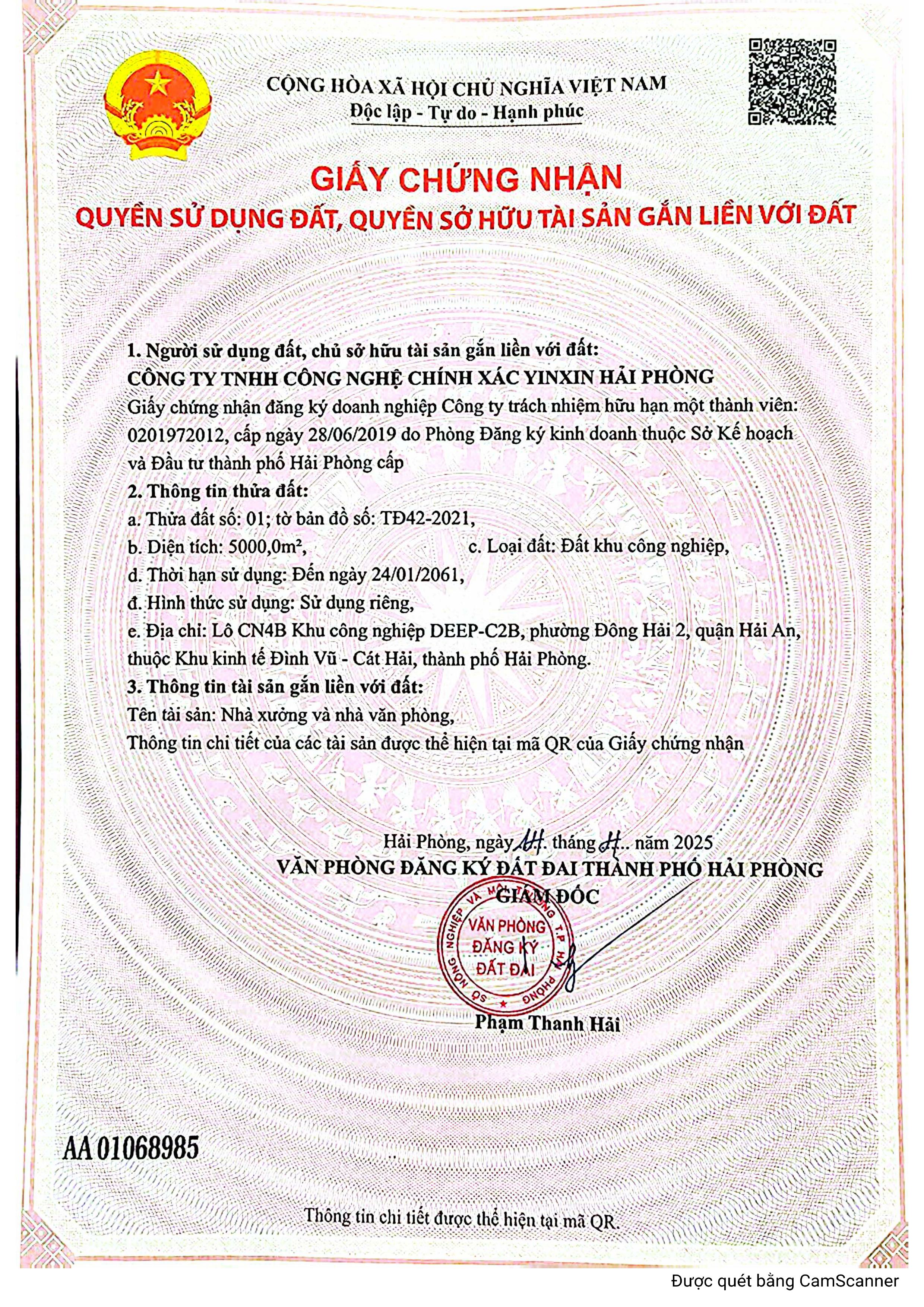 Giấy chứng nhận quyền sử dụng đất